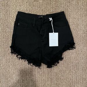 KanCan Black High Rise Jean Shorts